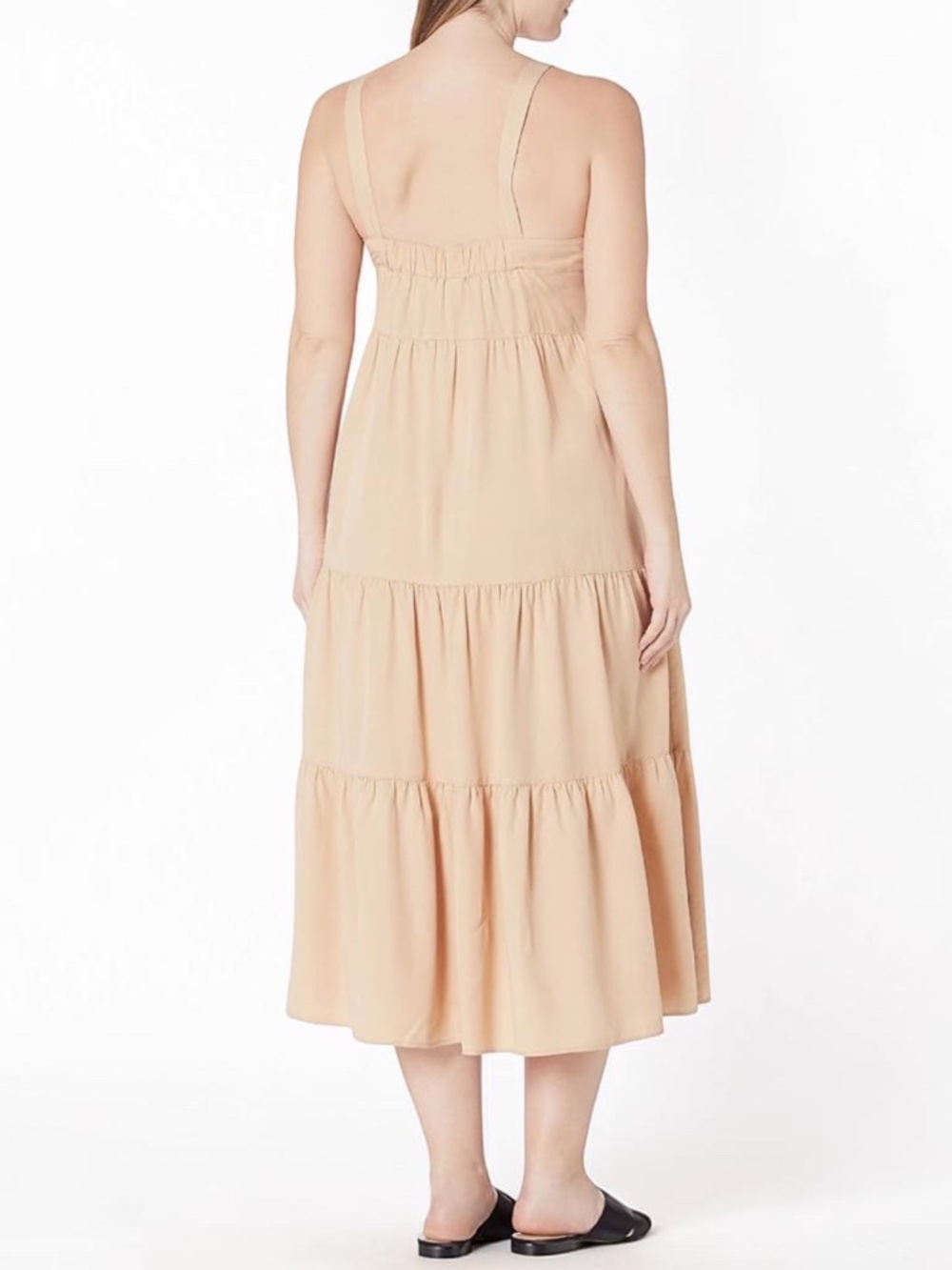 The Drop Maxi Dress 5X Ginger Tiered Sundress Pockets Flowy Plus Size NWT - Picture 3 of 10